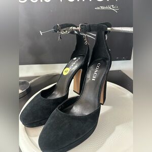 🆕Coach Chrystie Ankle Strap Platform Heels